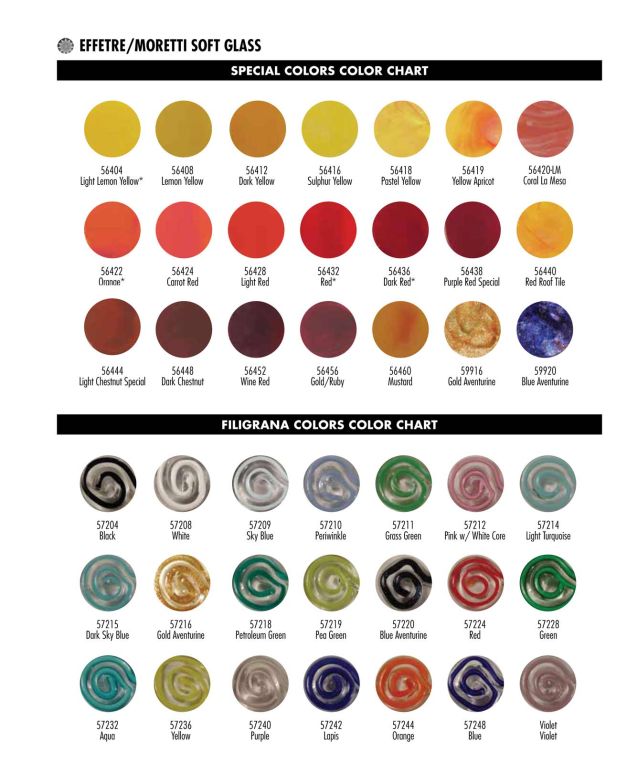 Effetre Color Chart