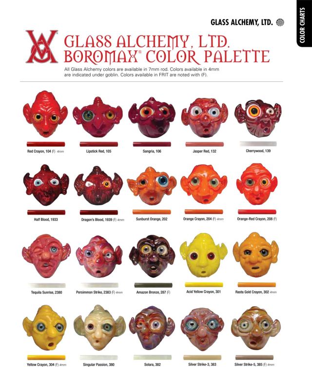 Glass Alchemy Color Chart