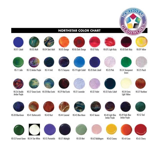 Cbs Dichroic Glass Color Chart