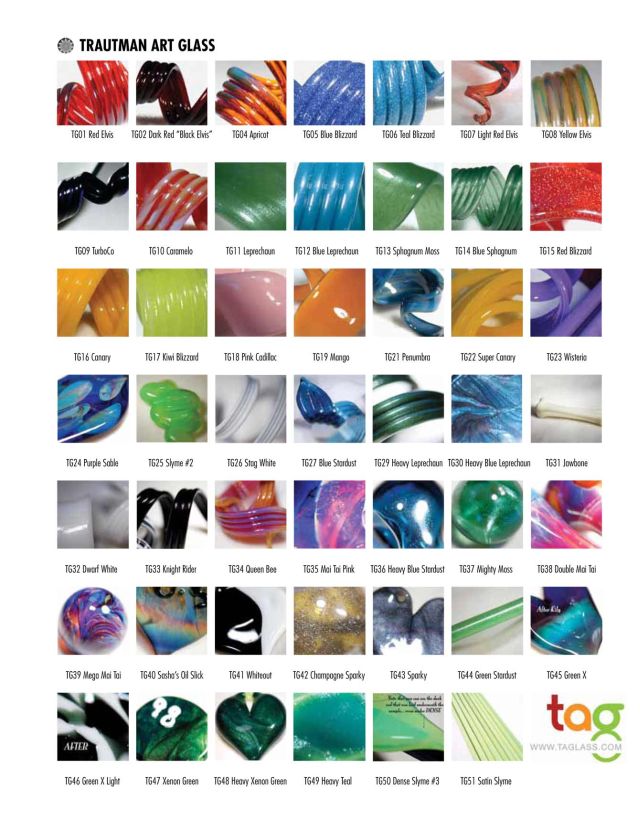 Cbs Dichroic Glass Color Chart