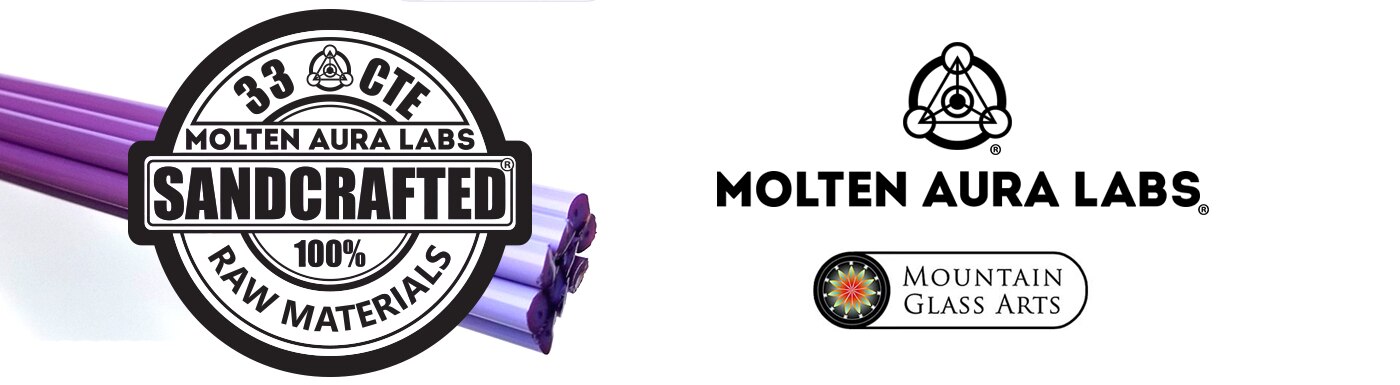 Molten Aura Borosilicate Color Molten Aura Labs - Sandcrafted