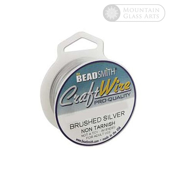 Craft Wire 18 Gauge Brushed Silver 4 Yards Craft Wire 18 Gauge Brushed Silver 4 Yards